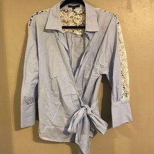 Romeo + Juliet Couture - Blue Gingham Shirt